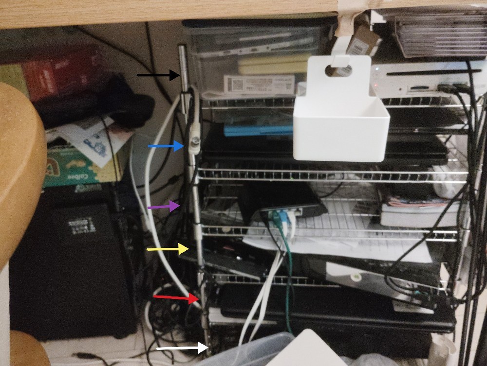 ダイソーで作ったラック