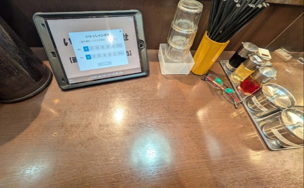 麺処田ぶし  タブレット注文方式