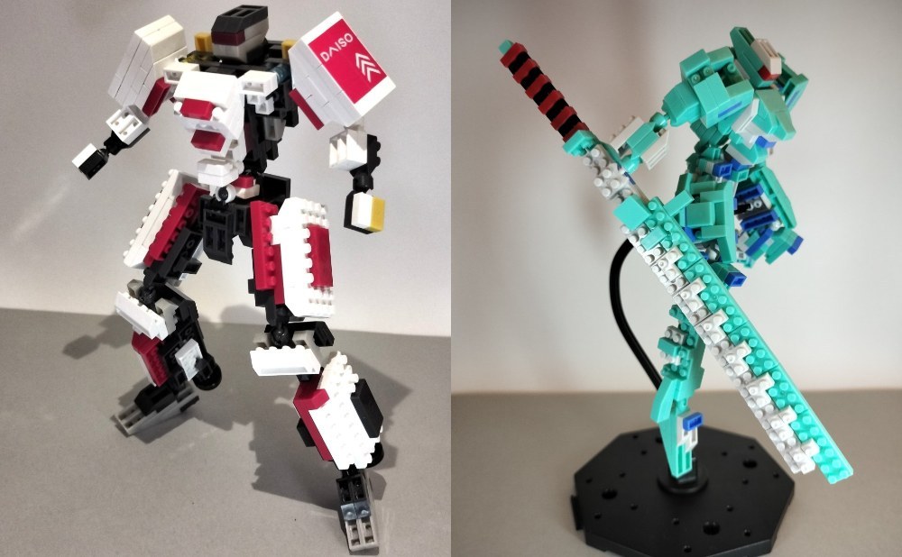 プチブロックで作成したロボ