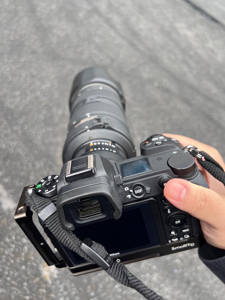 裏面+Fマウントの80-200をつけたらこう。