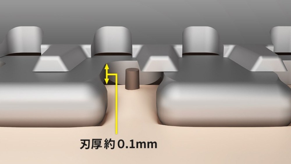 刃の拡大画像２