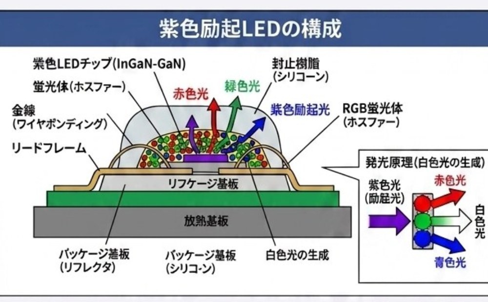 自然光LEDの仕組み