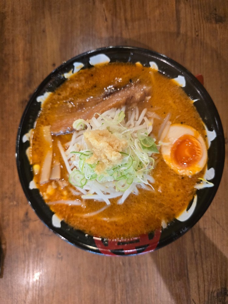 真上から丸高屋味噌ラーメン