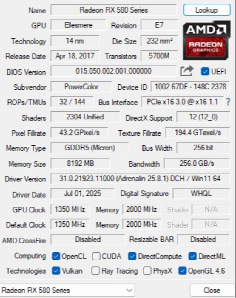 GPU-Z画像