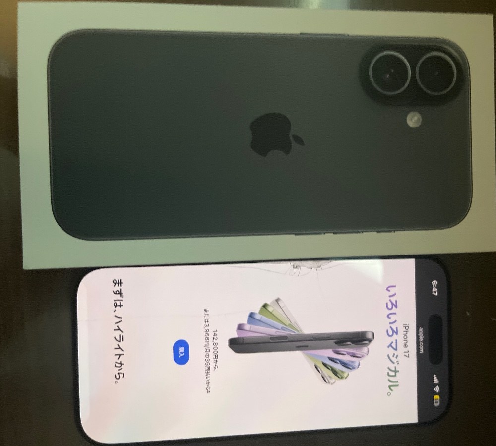 Apple Apple iPhone 17 256GB ブラック レビュー写真
