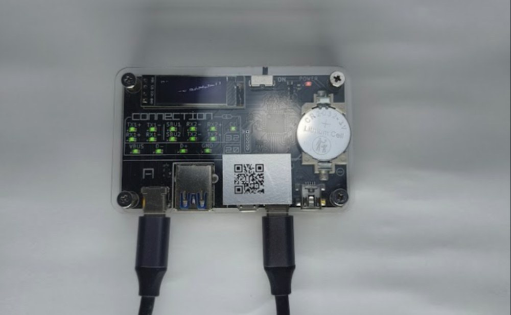 USB3.2接続 LED点灯