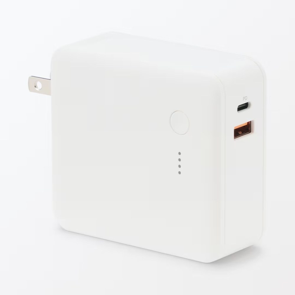 急速充電ができるモバイルバッテリー付充電器 5000mAh USB-C/A MJ-PSMB50 商品番号83824990