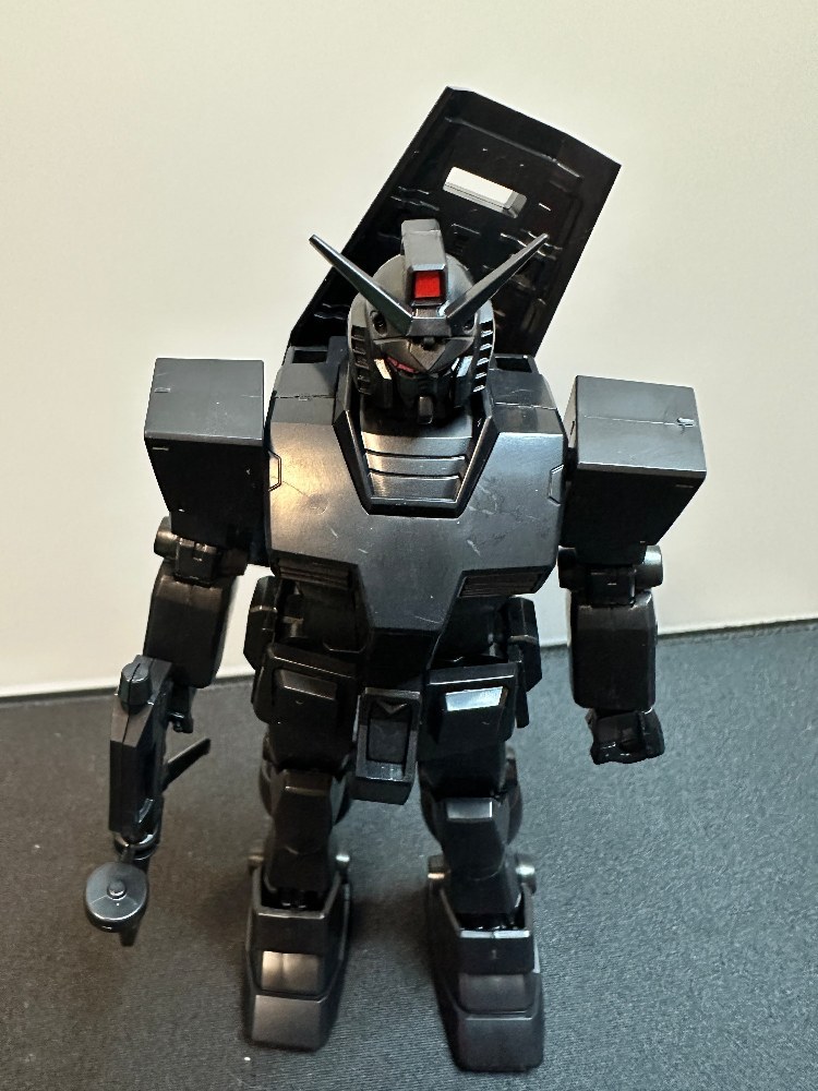 本日のモデルのエコガンダムくんです。