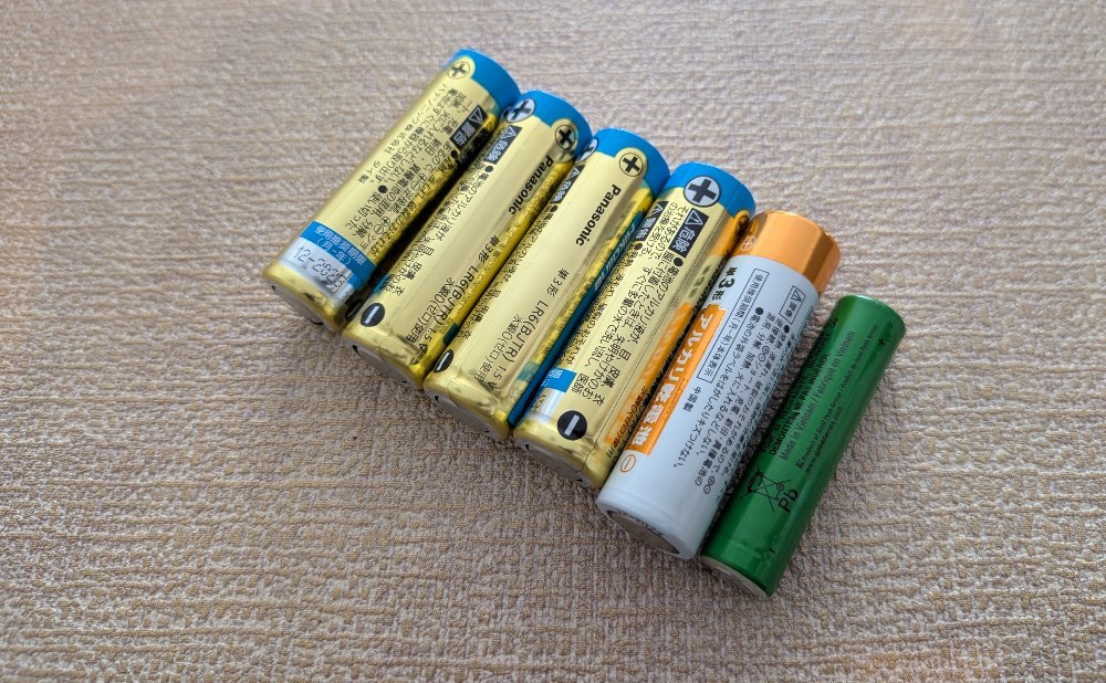 我が家で捨ててあった乾電池