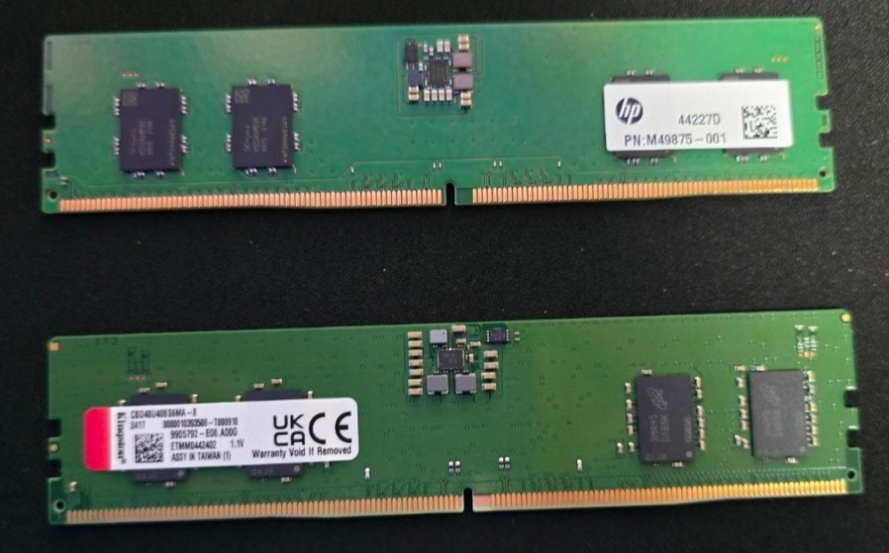以前からサブPCについてたメモリ
