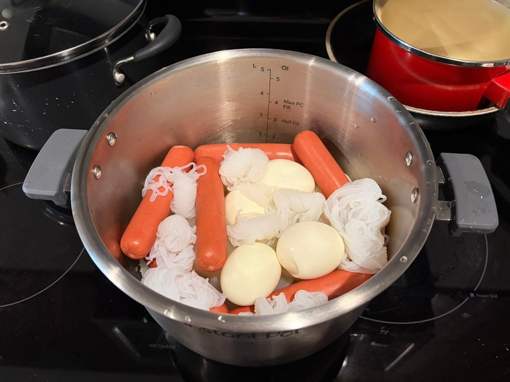 全部の材料をInstantPotの鍋にいれて