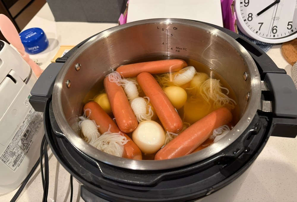味を染み込ませるために保温中