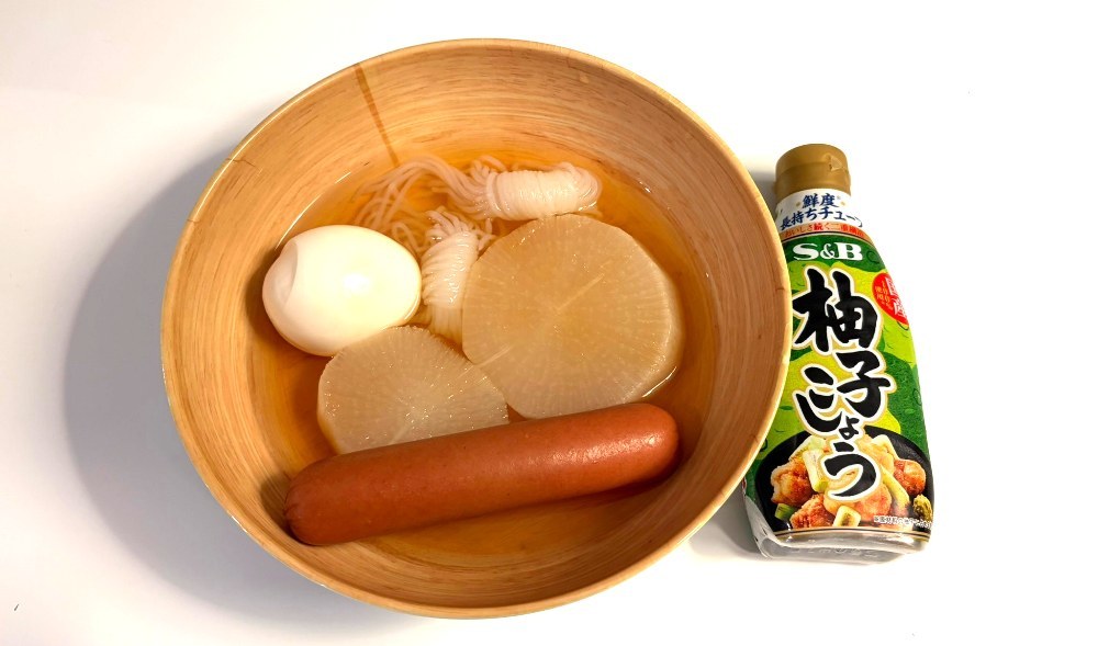 完成したおでんの図