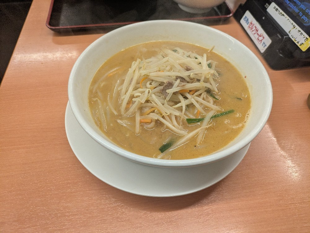 （日記）どこでたべたのか忘れたラーメンと餃子