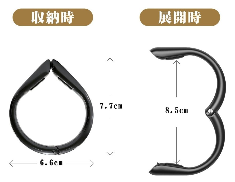 耐荷重20kgの亜鉛合金製バッグハンガー