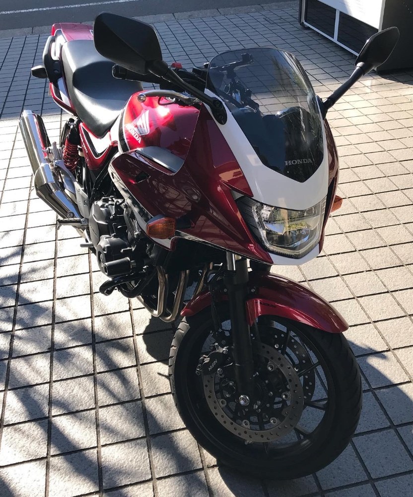 僕のバイクCB400SB(引っ越す前に撮っていた写真)