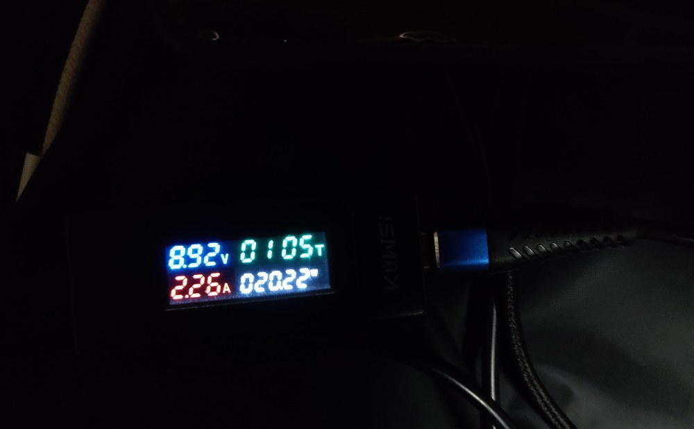 のこり20%くらいから充電するとこれくらい出るようです