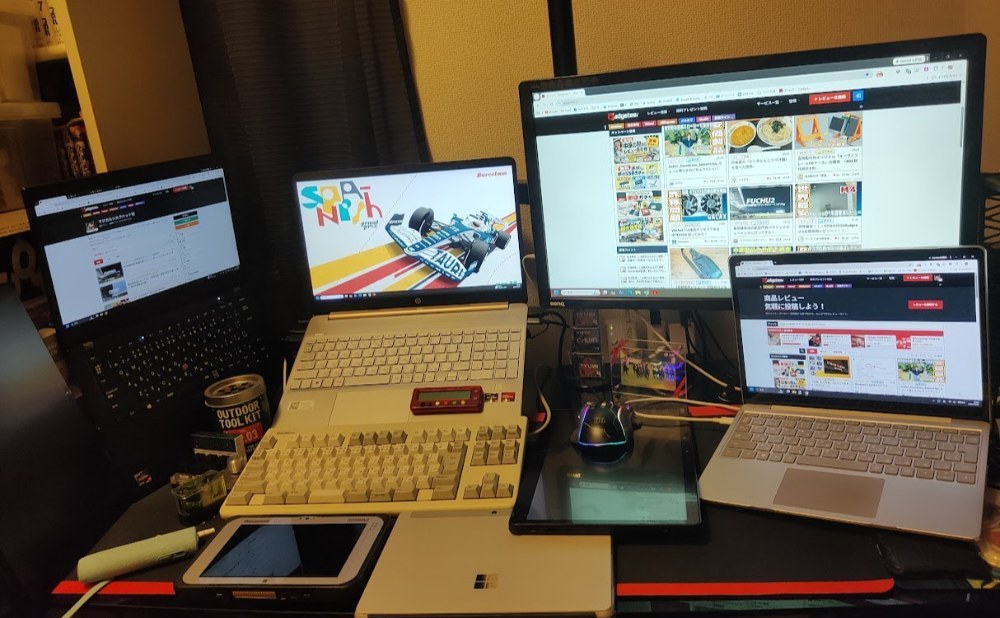 今年買ったサブPC(WindowsPC)を並べてみる