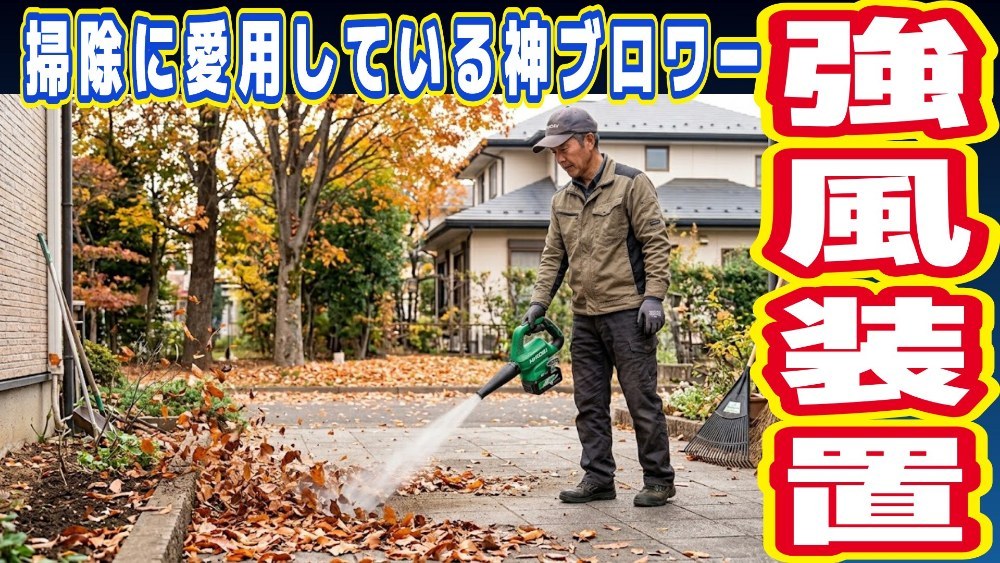 ブロワーは神、掃除の申し子（なお掃除しない）