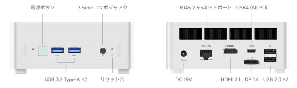 Minisforum 公式より
