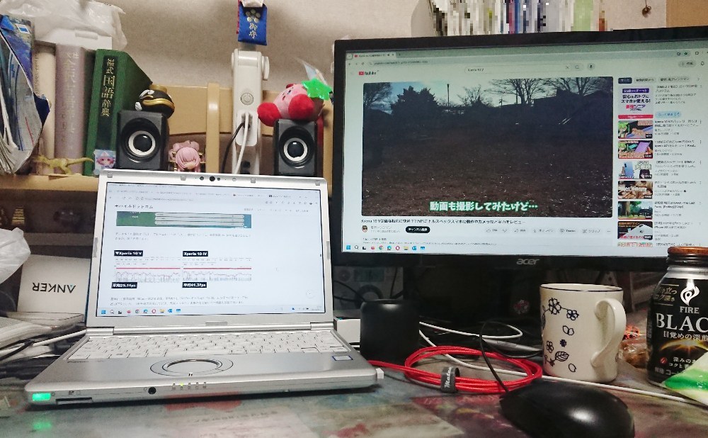 Acer製KG221QAbmix 。画面解像度は1980×1080。