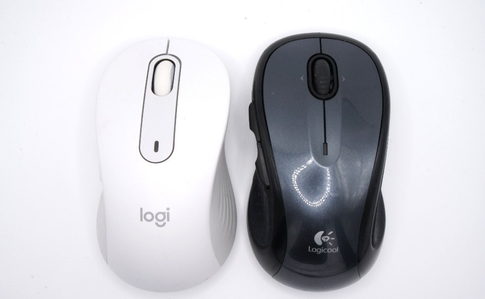 M650L(左)とM510(右)。最近のLogicoolマウスは個性が薄くなっているような気がする。