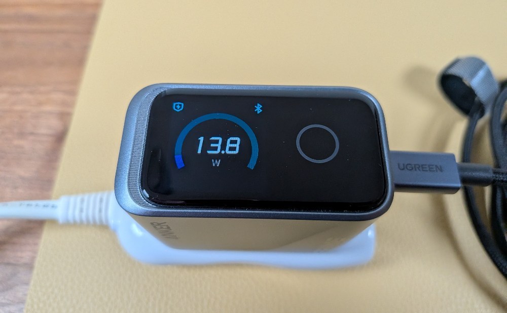 スマホ充電時の充電器表示