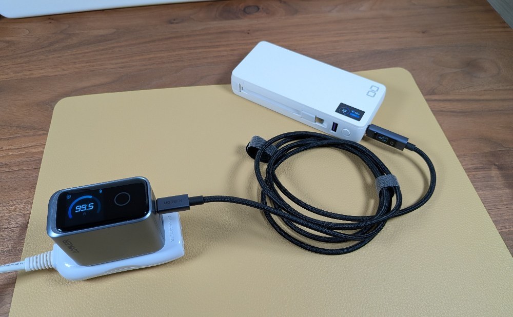 モバイルバッテリー充電例